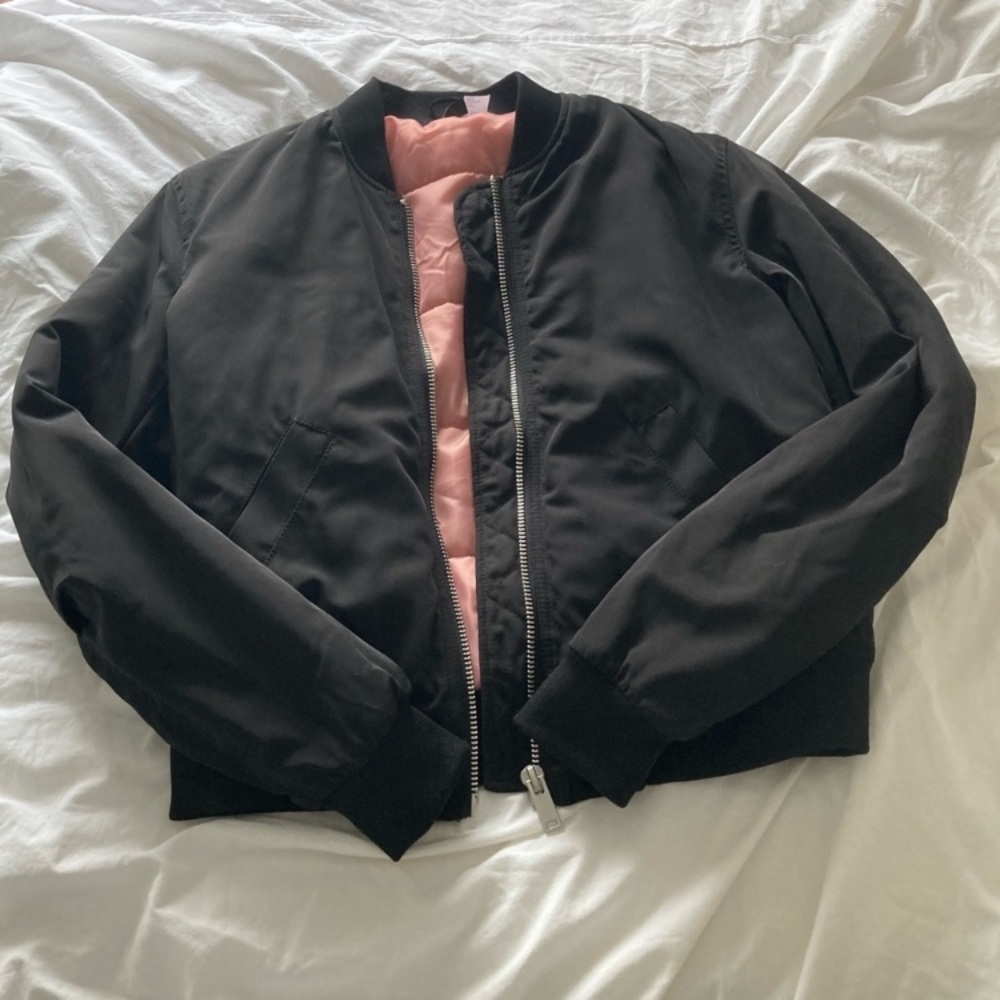 H&M Black Bomber Jacket